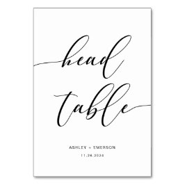 Moderne rustikale Hochzeitstische Tischnummer