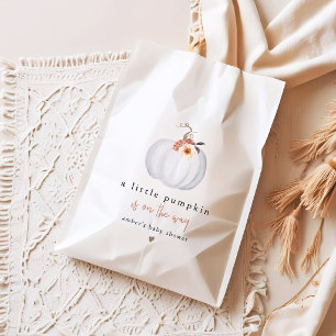 Moderne Rustikale Kleine Kürbis-Baby-Party Geschenktütchen