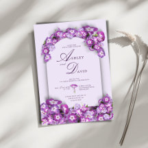 Moderne rustikale Lila I Lilac Arch Blume Hochzeit