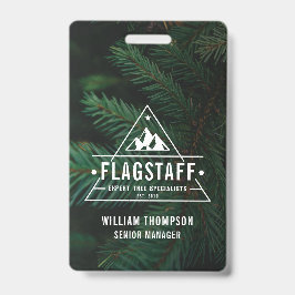 Moderne Rustikale Maskuline Bergbaum Arborist Ausweis