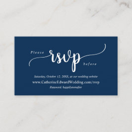 Moderne rustikale, navy Blue, Online UAWG website  Begleitkarte