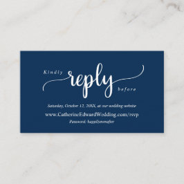Moderne rustikale, navy Blue, Online UAWG website  Begleitkarte
