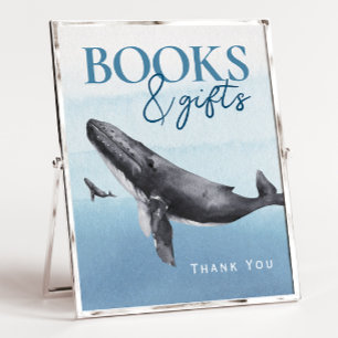 Moderne Rustikale Ocean Baby Dusche Bücher und Ges Poster