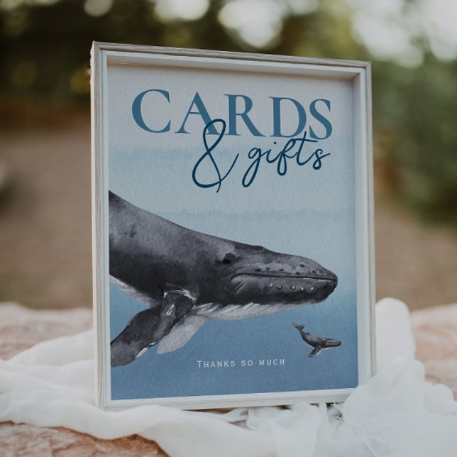 Moderne Rustikale Ocean`Baby Duschkarten und Gesch Poster (Von Creator hochgeladen)