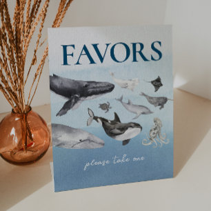 Moderne rustikale Ocean Baby Duwer Favoriten Sockelschild