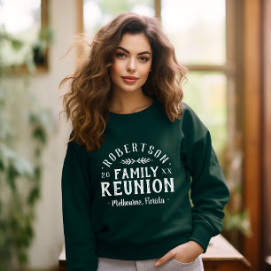 Moderne rustikale Personalisierte Family Wiederseh Sweatshirt