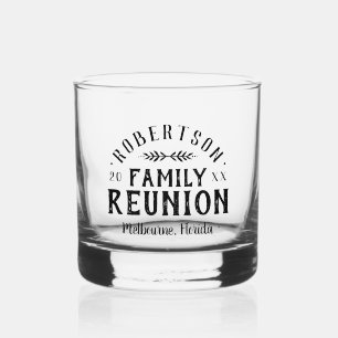 Moderne rustikale Personalisierte Family Wiederseh Whiskyglas