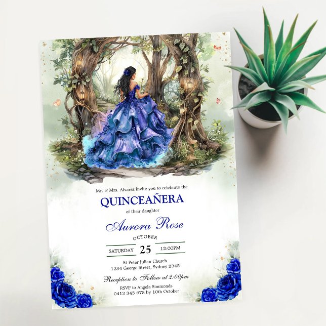 Moderne rustikale Quinceanera-Einladung Einladung (Von Creator hochgeladen)