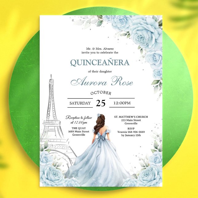 Moderne rustikale Quinceanera-Einladung Einladung (Von Creator hochgeladen)