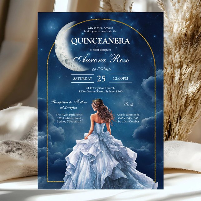 Moderne rustikale Quinceanera-Einladung Einladung (Von Creator hochgeladen)