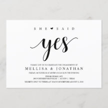 Moderne rustikale, schwarze Schrift, Engagement Pa
