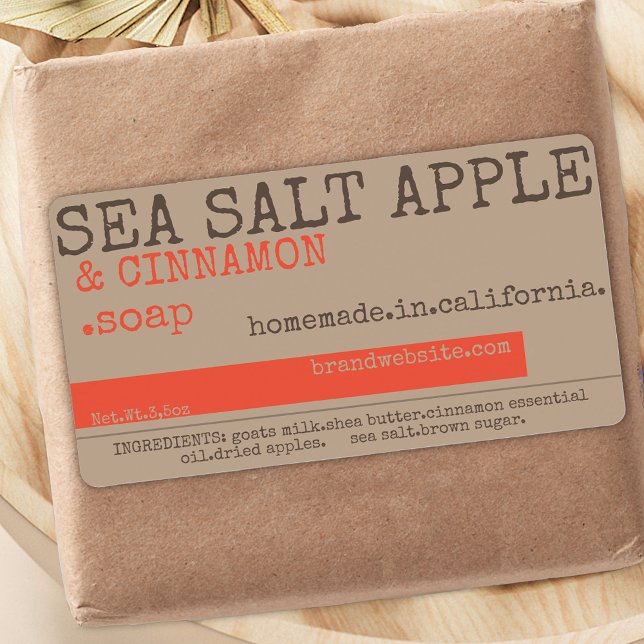 Moderne rustikale Vintage Seifenverpackung (Von Creator hochgeladen)