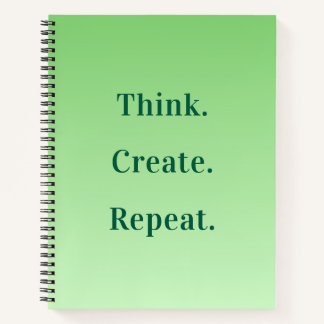 Moderne Sage Gradient Motivierende Personalisierte Notizbuch