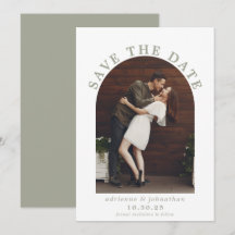 Moderne Sage Green Boho Arch Foto Hochzeit