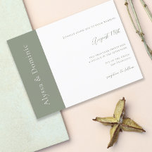 Moderne Sage Green QR Code UAWG Online Hochzeit