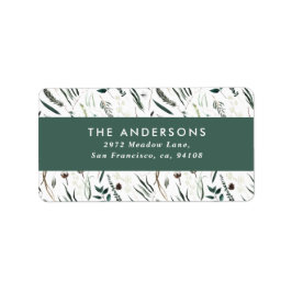 Moderne Salbei botanischer Elegane Eukalyptus Adressaufkleber