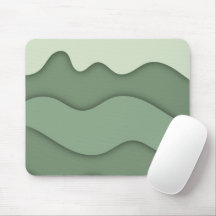 Moderne Salbei-Minz-Wellige Mauspad