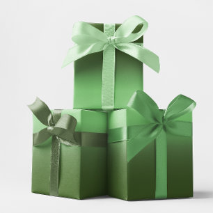 Moderne Salbei- und Waldgrün-Verlauf Geschenkpapier Set