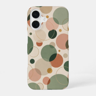 Moderne Salbeigrün und Terrakotta-Geometrisches Mu iPhone 16 Hülle