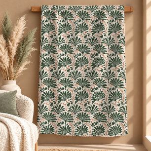Moderne Salbeigrüne Palmen Botanikdecke Sherpadecke