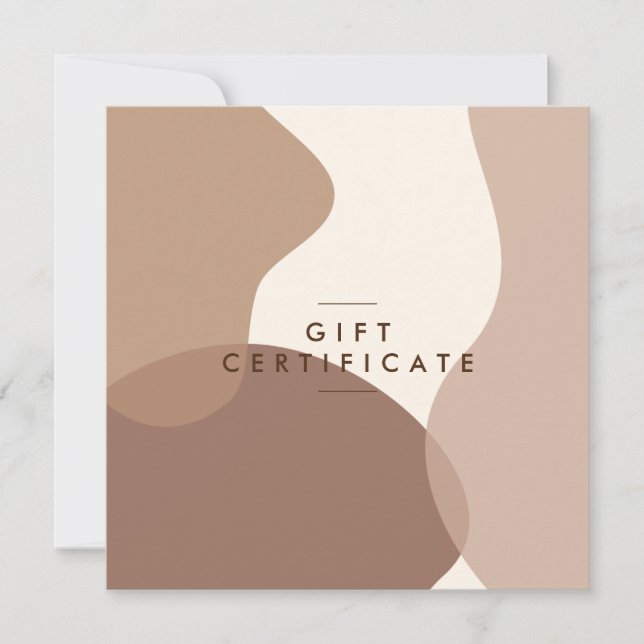 Moderne Salon Geschenkgutscheine Flat Card (Vorderseite)