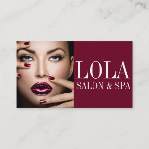 Moderne Salon & Wellness-Center Makeup Artist Busi Visitenkarte