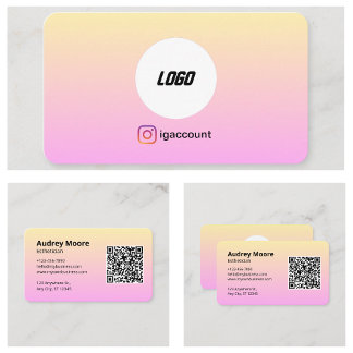 Moderne Salons Esthetician Visitenkarte