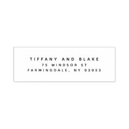 Moderne Sans Serif Rücksendeadresse Selbstfarbige  Permastempel