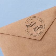 Moderne Sans Serif Typografie Formale Rücksendeadr