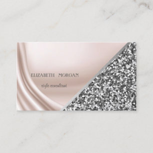 Moderne Satin, Glitter, Geometrisch, Abstrakt Visitenkarte