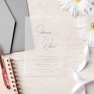 Moderne saubere Hochzeit