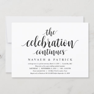 Moderne saubere Rustikalität, Schwarze Schrift, Ho Einladung