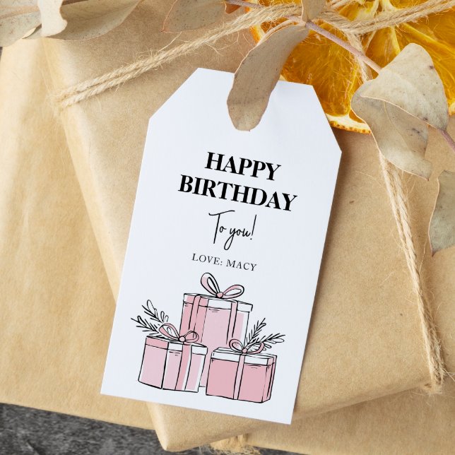 Moderne, saubere, ummantelte Geschenkboxen zum Geb Geschenkanhänger (Von Creator hochgeladen)