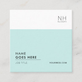 Moderne saubere vielseitige quadratische quadratische visitenkarte