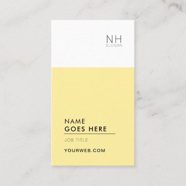 Moderne saubere vielseitige vertikale Visitenkarte (Vorderseite)