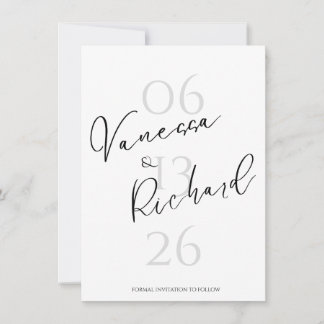 Moderne Save-the-Date-Einladung