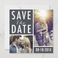 Moderne Save the Date FotoCollage