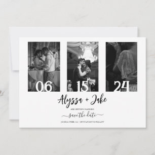 Moderne Save the Date FotoCollage Einladung