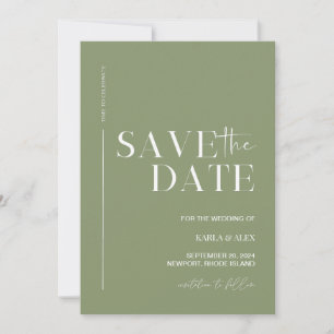 Moderne Save the Date Hochzeit Einladung