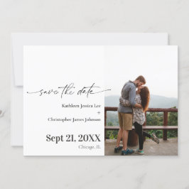 Moderne Save the Date Hochzeitsankündigung Einladung
