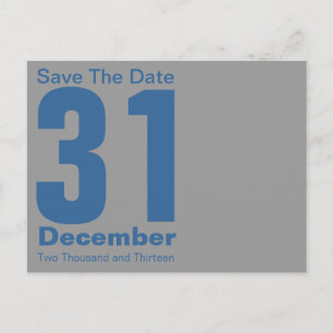 Moderne Save the Date Postkarte