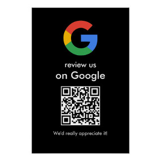 Moderne Scan-to-Review-Google-QR-Code-Geschäftsbes Poster