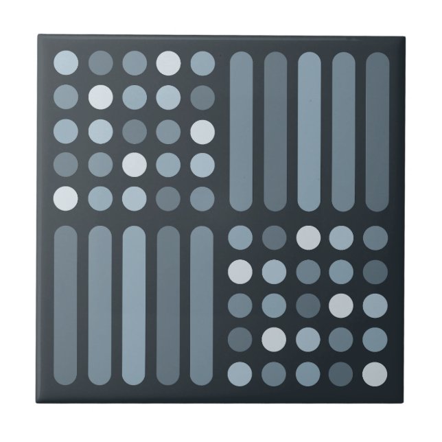 Moderne Schaltkreise des Mitteljahrhunderts - Schi Fliese (Vorderseite)