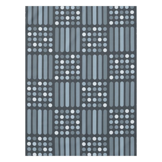 Moderne Schaltkreise des Mitteljahrhunderts - Schi Tischdecke (Vorderseite)