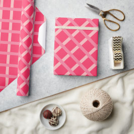 Moderne scharfe rosa geometrische Formen Geschenkpapier