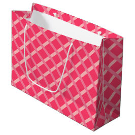 Moderne scharfe rosa geometrische Formen Große Geschenktüte