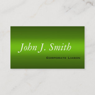 Moderne Schattierungen grüner Beruflicher Visitenk Visitenkarte