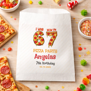 Moderne Scheibe Slice Boy Six Seven Geburtstagsfei Geschenktütchen