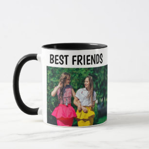Moderne Schick Beste Freundinnen Foto Kaffeetasse