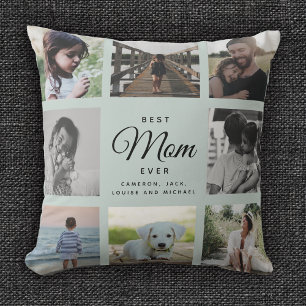 Moderne schicke Beste Mama je Grünflächen FotoColl Kissen